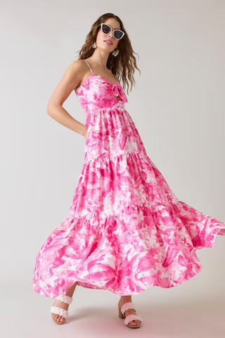 Andrea Tropical Print Maxi Dress | Francesca's