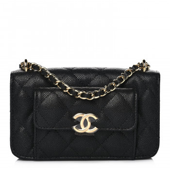 CHANEL Caviar Quilted Vanity With Chain Black | FASHIONPHILE | FASHIONPHILE (US)