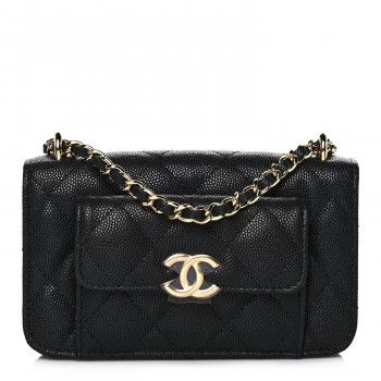 CHANEL Caviar Quilted Vanity With Chain Black | FASHIONPHILE | FASHIONPHILE (US)
