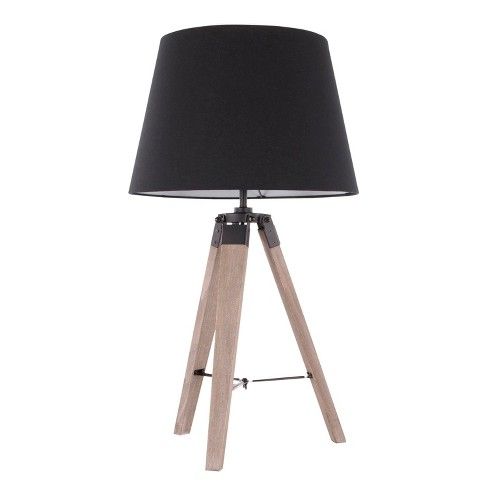 Compass Mid - Century Modern Table Lamp Gray (Lamp Only) - LumiSource | Target