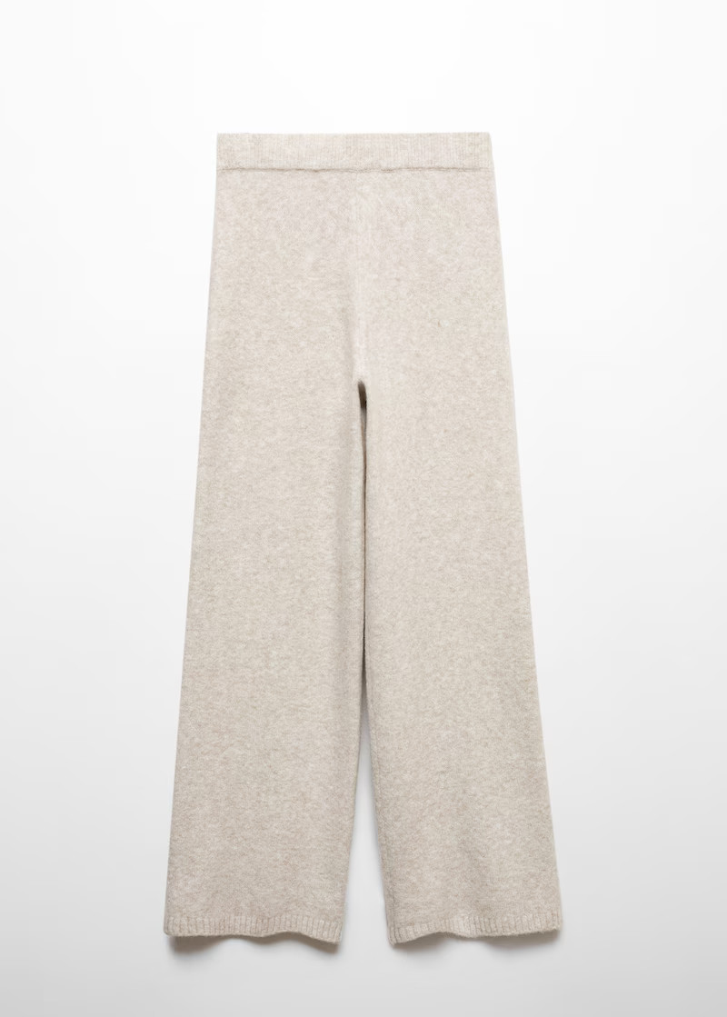 Straight knitted pants -  Women | Mango USA | MANGO (US)