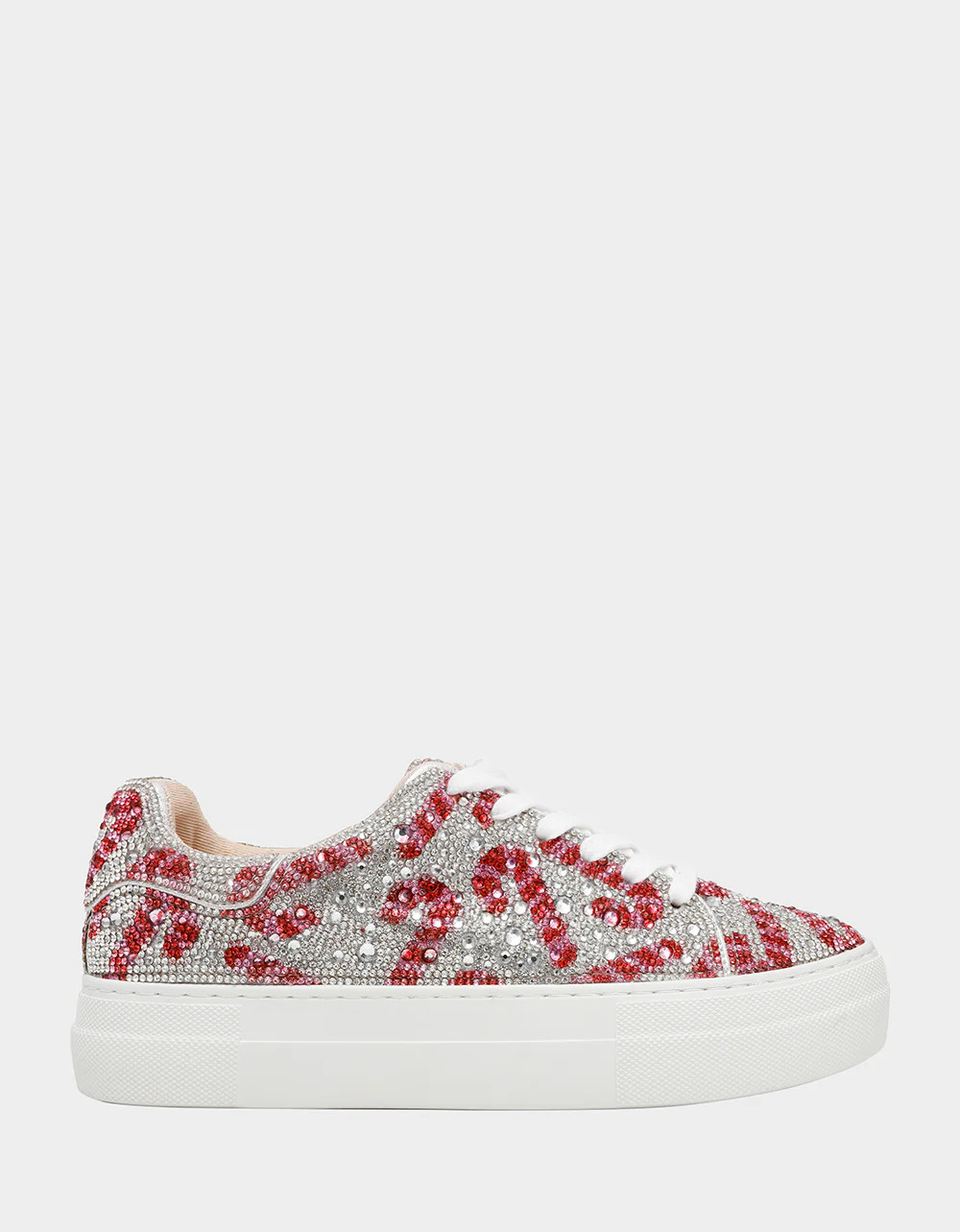 SIDNY CANDY CANE Print Sneaker | Holiday Shoes | Betsey Johnson