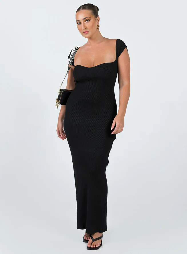 Larissa Maxi Dress Black | Princess Polly US