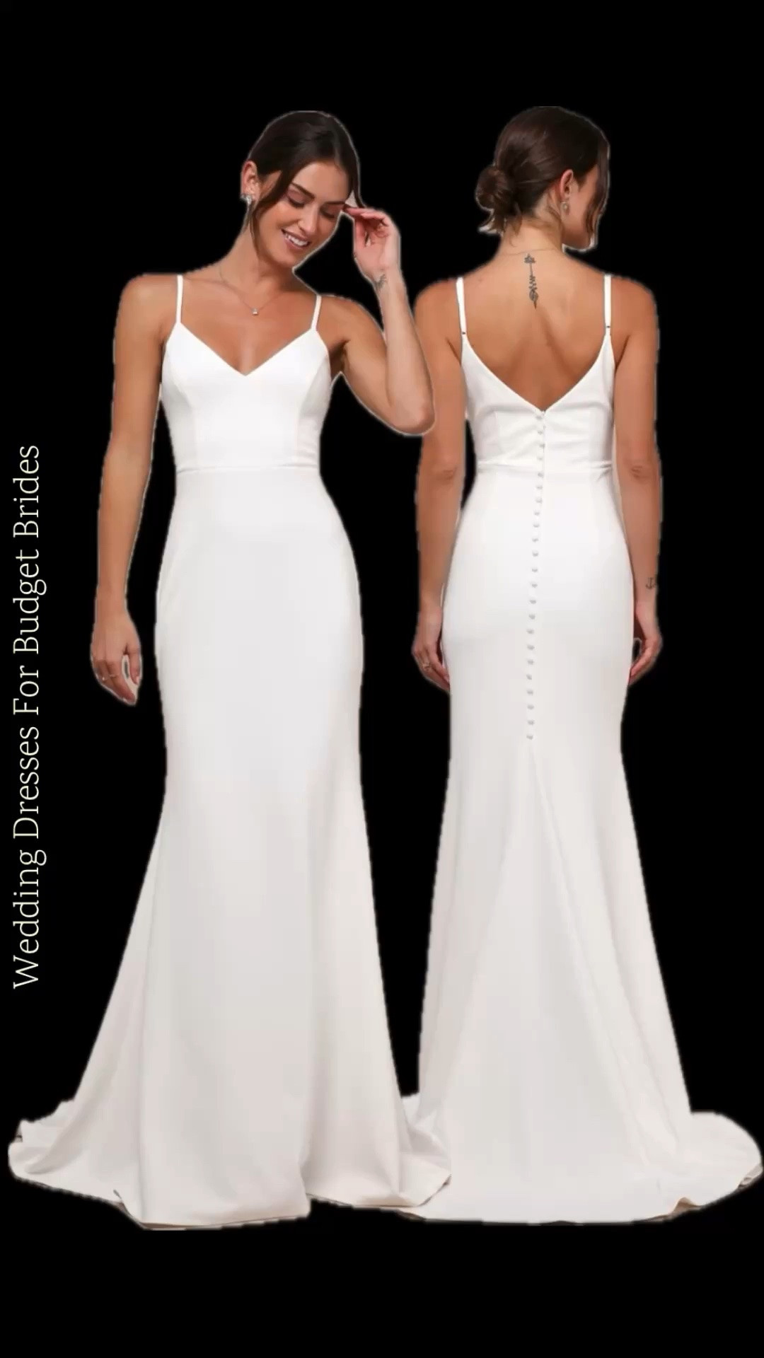 Simple wedding dress at Lulus under $150.

Reception dress, courthouse elopement dress, long white dress, minimalist wedding dress, microwedding dress. rehearsal dinner dresses, after party dresses, reception dresses.

#LTKWedding #LTKSeasonal