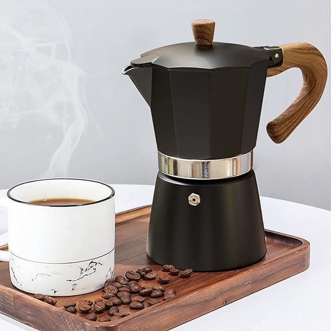 Moka Pot, Stovetop Espresso Maker Italian Coffee Maker Coffee Pot 6 cup/10 OZ Aluminium Stovetop ... | Amazon (US)