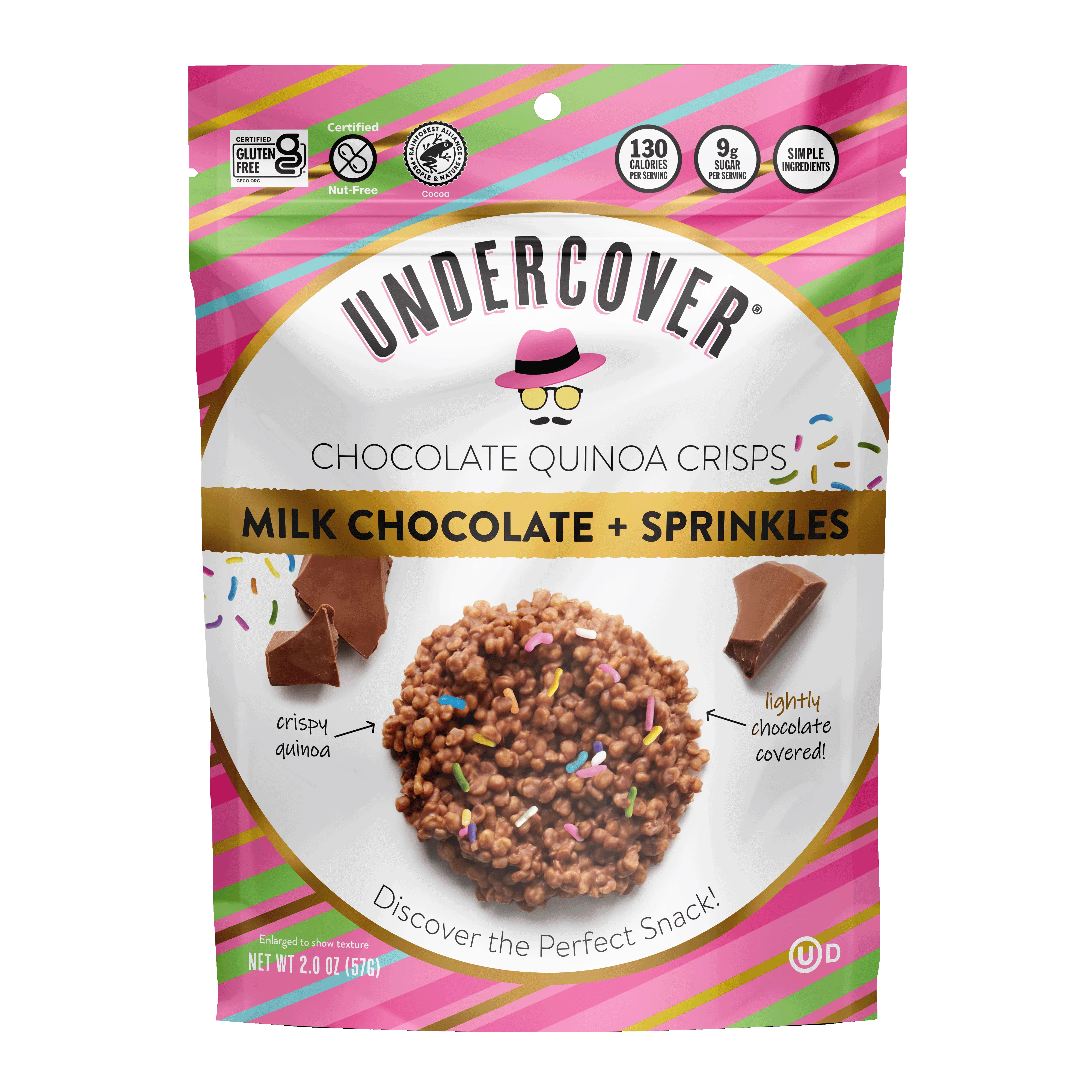 Undercover Snacks - Milk Chocolate + Sprinkles Quinoa Crisps, 2 oz | Walmart (US)