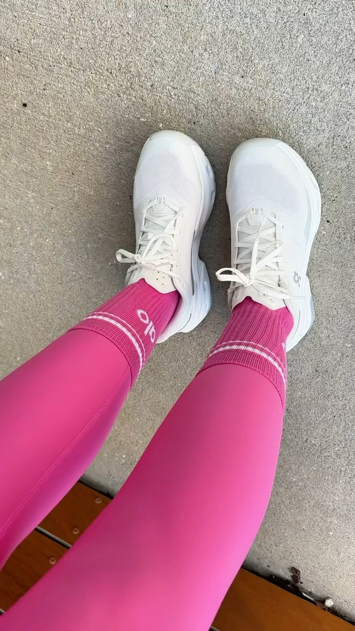 Leg day outfit! Alo yoga airlift leggings 7/8 length in XXS. Sports bra in XXS with adjustable straps. ON Cloudpulse cross training sneakers - great for lifting weights/cardio/walking too. Matching workout set. Yoga little. Barre outfit.

#LTKActive #LTKfitnessgoals #LTKTravel