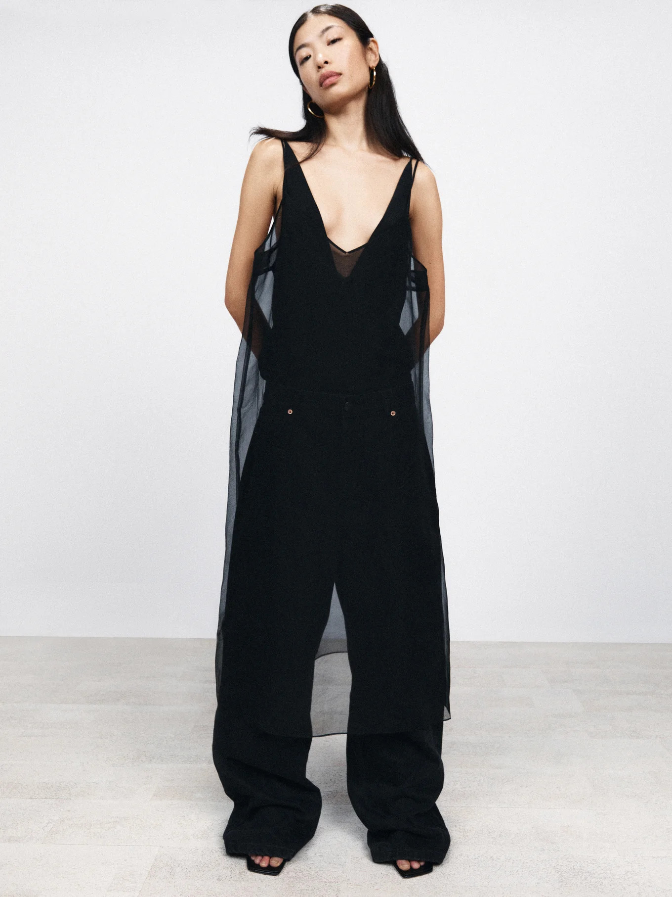 Sheer layering silk slip dress | Matches (UK)