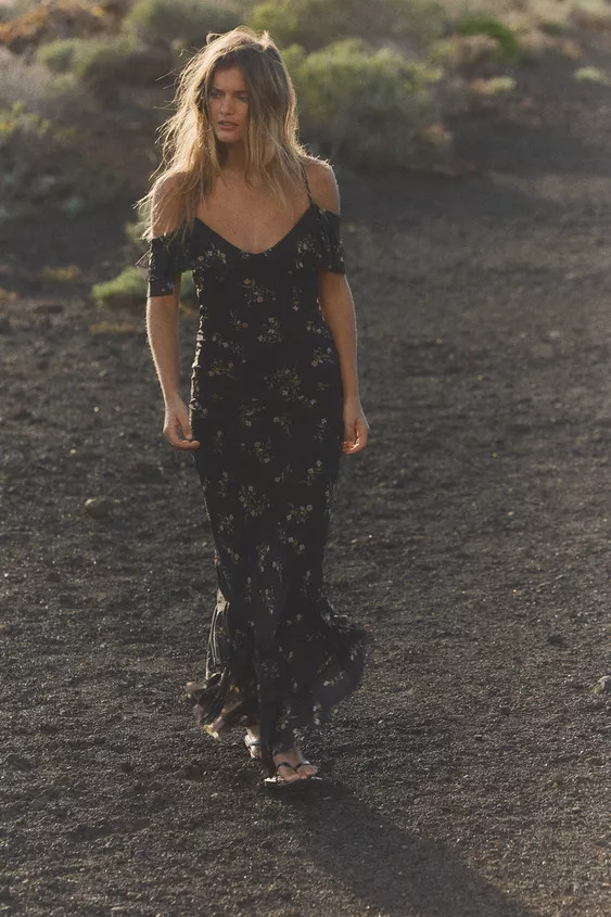 PRINTED TULLE TOP | Zara US