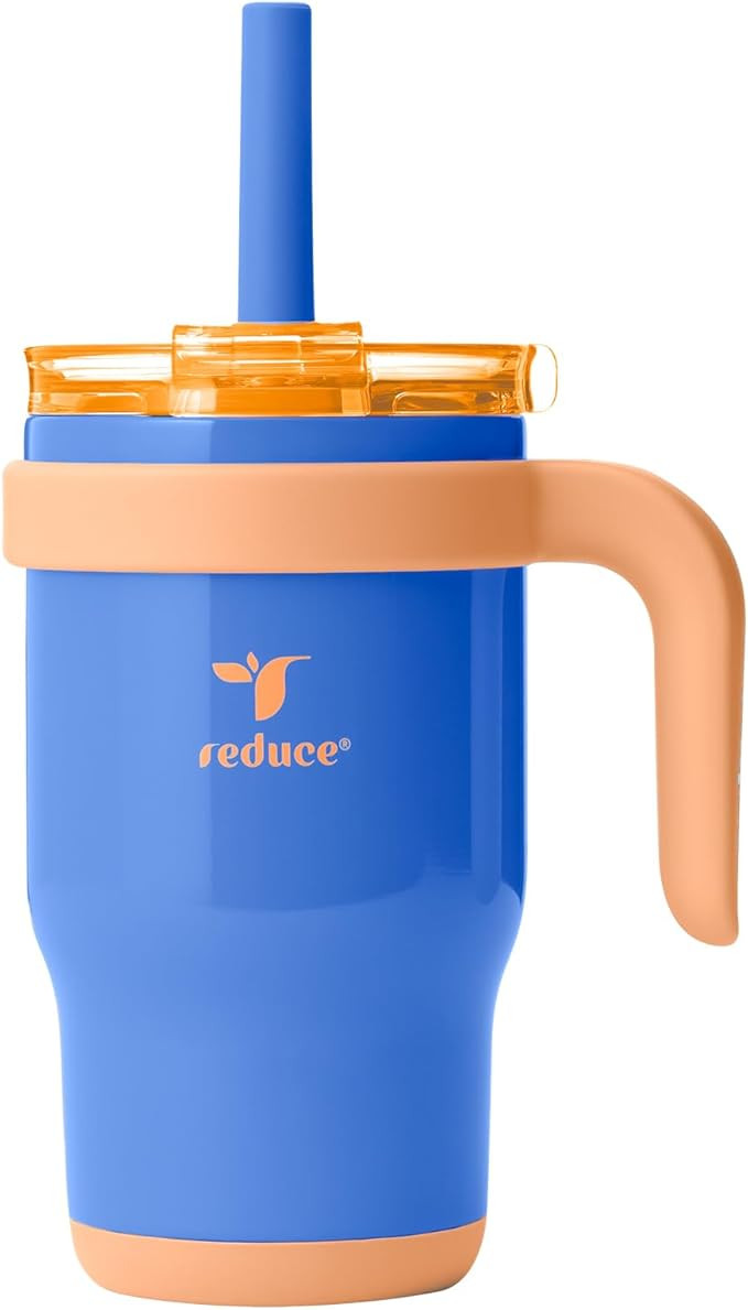 REDUCE 14 Oz Coldee Kids Tumbler with Lid and Straw - Coldee Insulated Travel Mug - Spill-Proof, ... | Amazon (US)