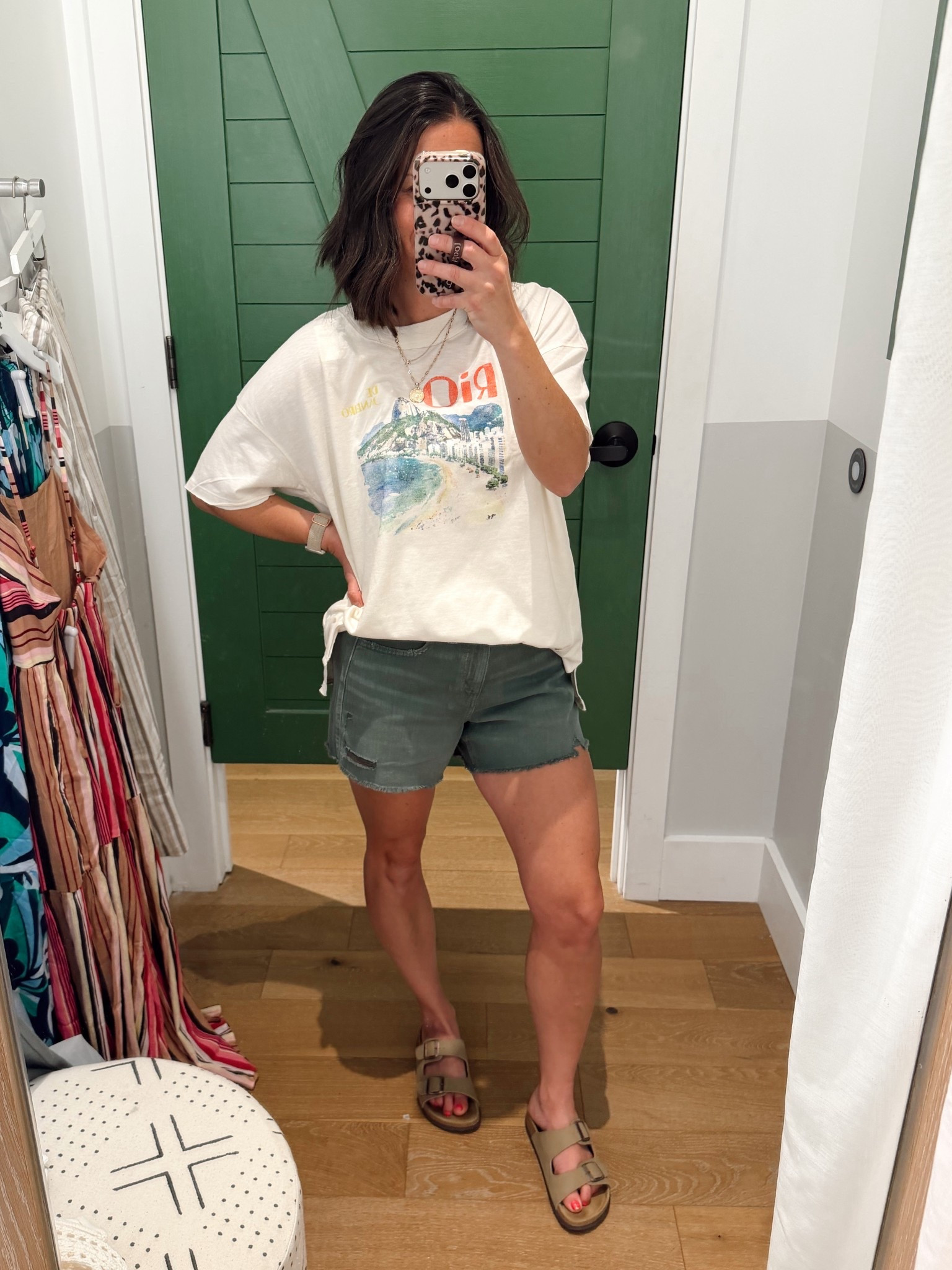 Aerie Jean shorts are the best! Run true to size - I’m on the small. Tee runs big - I’m in the small.



#LTKOver40 #LTKootd #LTKxAerie