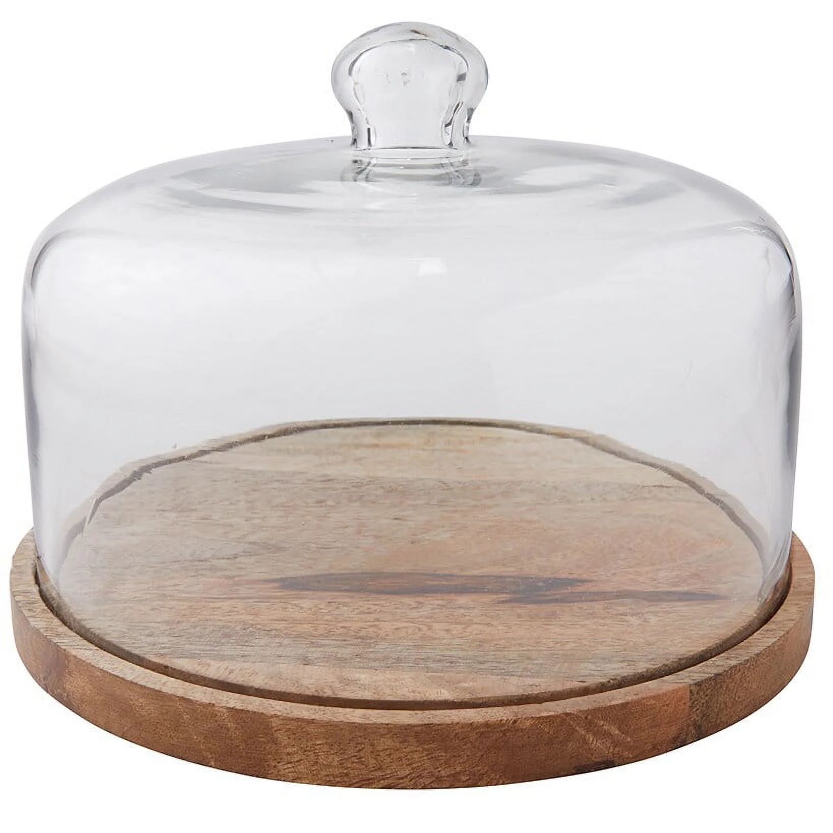 Glass Serving Dome with Wood Base | Walmart (US)