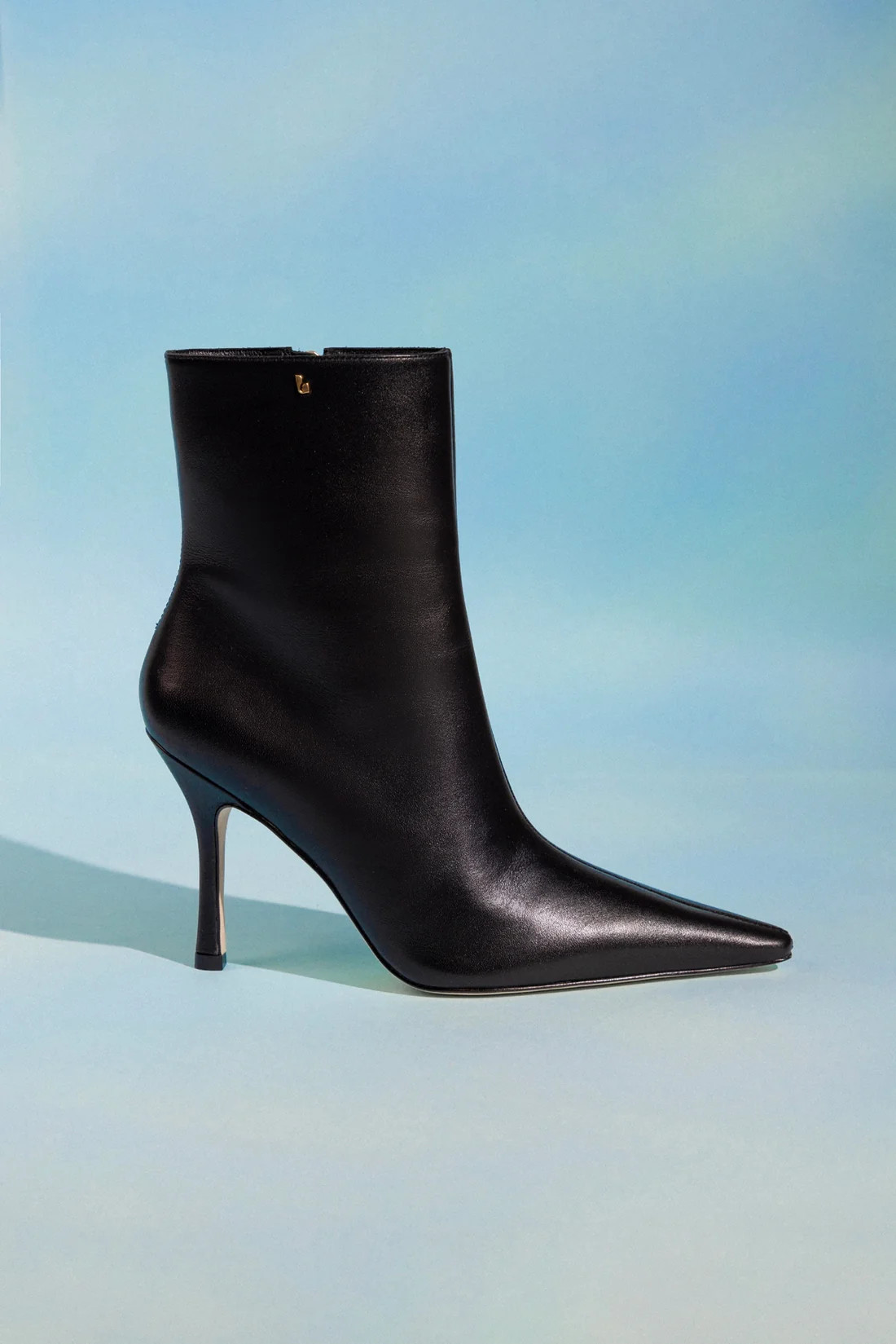 Mini Carine Boot In Black Leather | Larroude