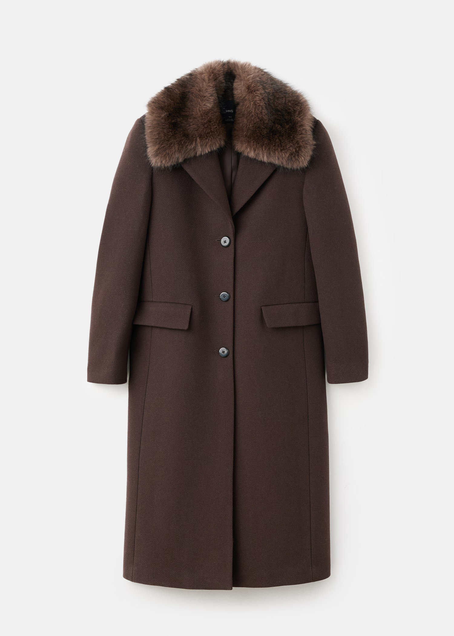 Wool coat with fur collar - Women | MANGO USA | Mango (US/MX/AU)
