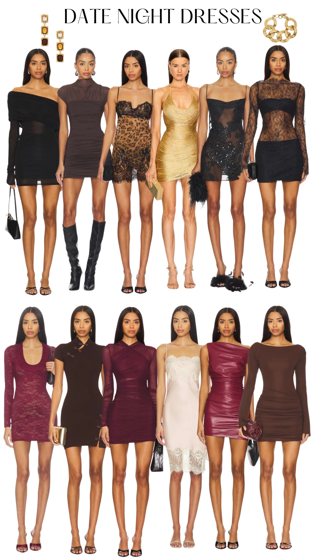 Date night outfits! Cute and sexy mini, lace, leather, sequin, fringe, leopard print and mandarin style dresses for a date night. And of course classy & chic little black dresses. 

#datenightoutfits #dress #minidress #dresses #burgundy #leapard #lace #lbt #black #fringe #leather 

#LTKTravel #LTKootd #LTKgrwm