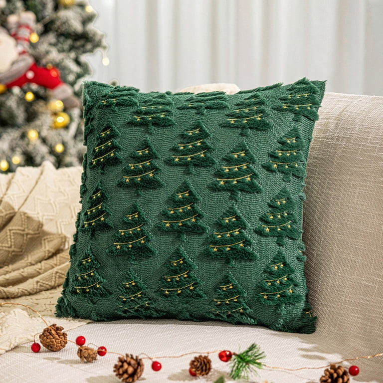 Clearance!! Christmas decorations,Throw Pillow Christmas Tree Decorative Pillow 18x18 Inch Soft P... | Walmart (US)