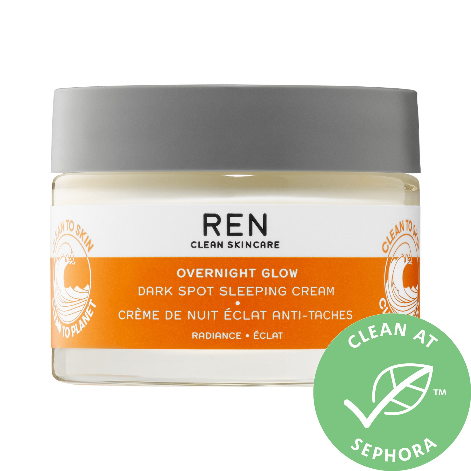 REN Clean Skincare Overnight Glow Dark Spot Sleeping Cream 1.7 oz/ 50 mL | Sephora (US)