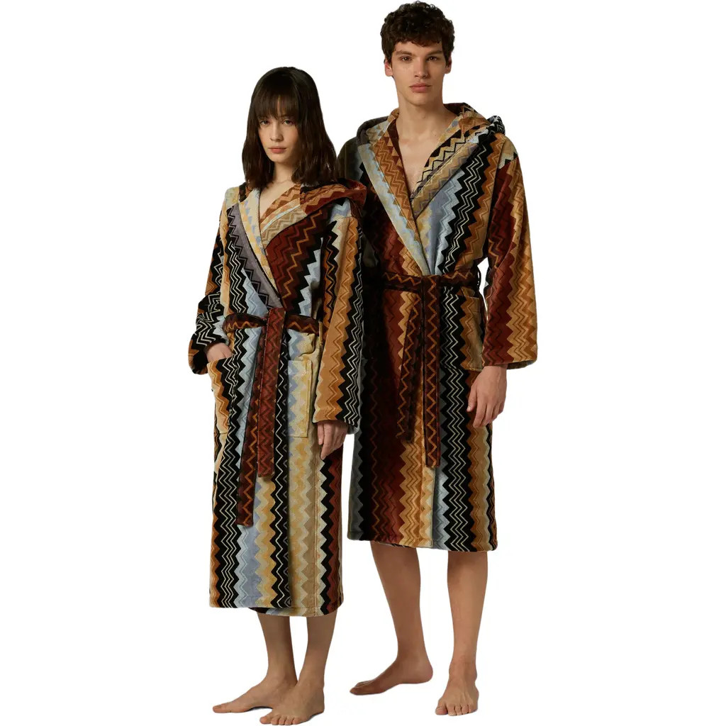 Missoni Home Giacomo Hooded Bathrobe in Black at Nordstrom, Size Xx-Large | Nordstrom
