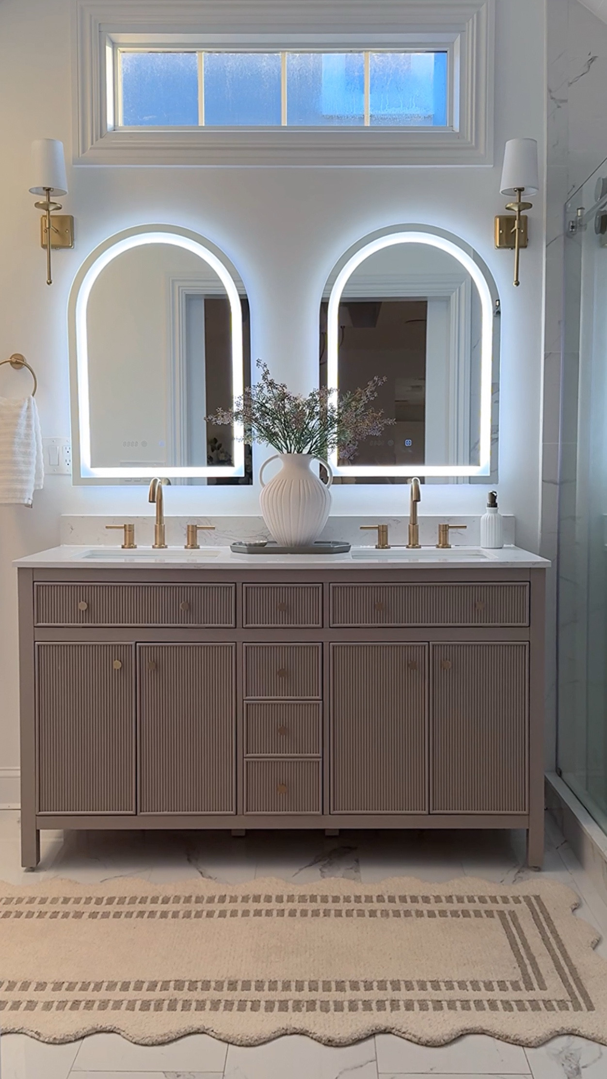 My most loved fluted bathroom vanity is back in stock and under $1000. It also comes in 4 different sizes and 2 colors. Linking for you all below! 🤎

#lowespartner #vanity #bathroomvanity #bathroomdesign 

#LTKHome #LTKStyleTip #LTKMostLoved