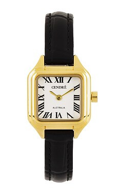 Cendre X Revolve Hugo Watch in Black & Gold from Revolve.com | Revolve Clothing (Global)