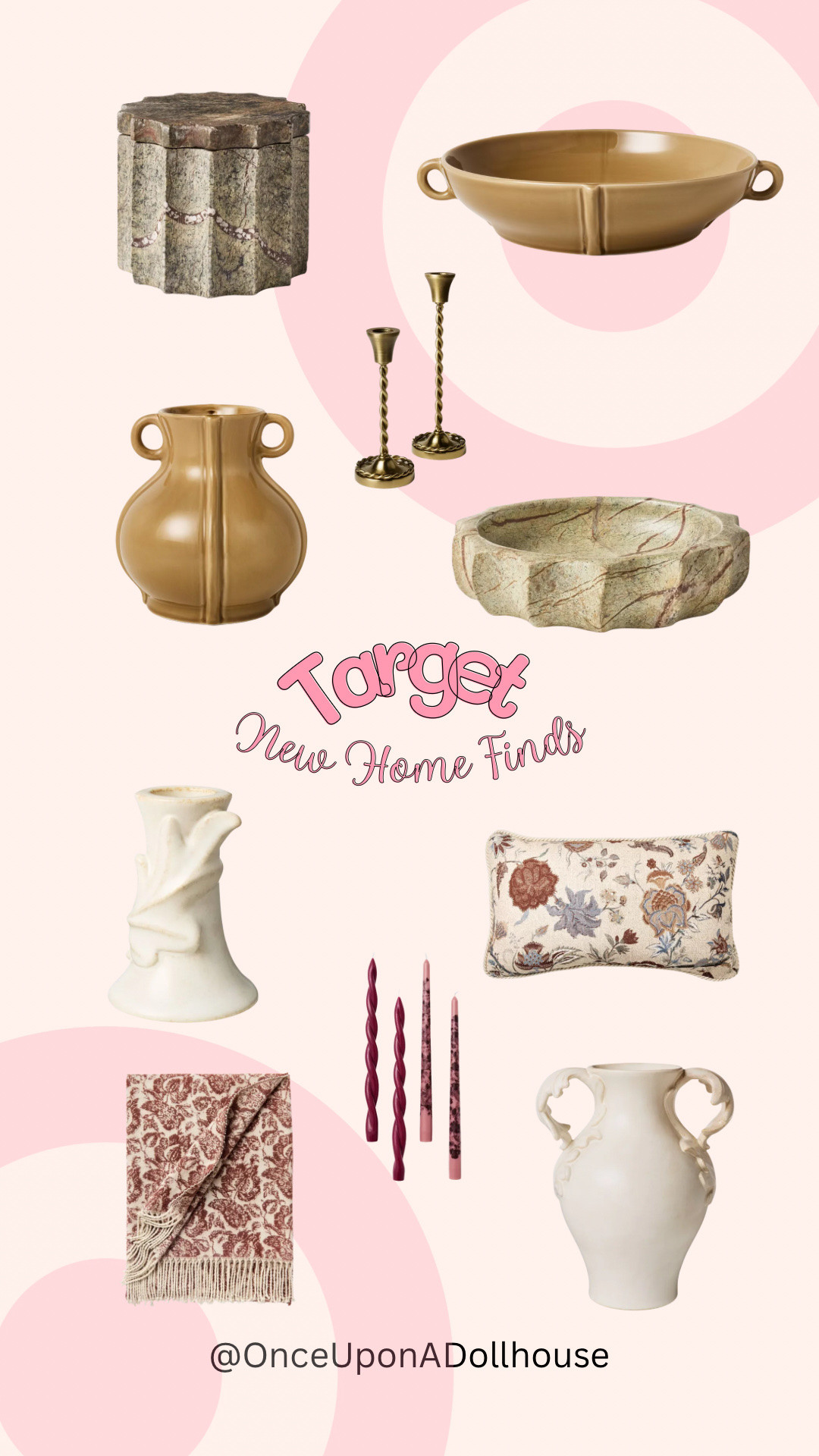 Target New Home Finds! 

Pillow, candles, vase, throw blanket, vase, bowl, candle holder

#LTKsummer #LTKhome