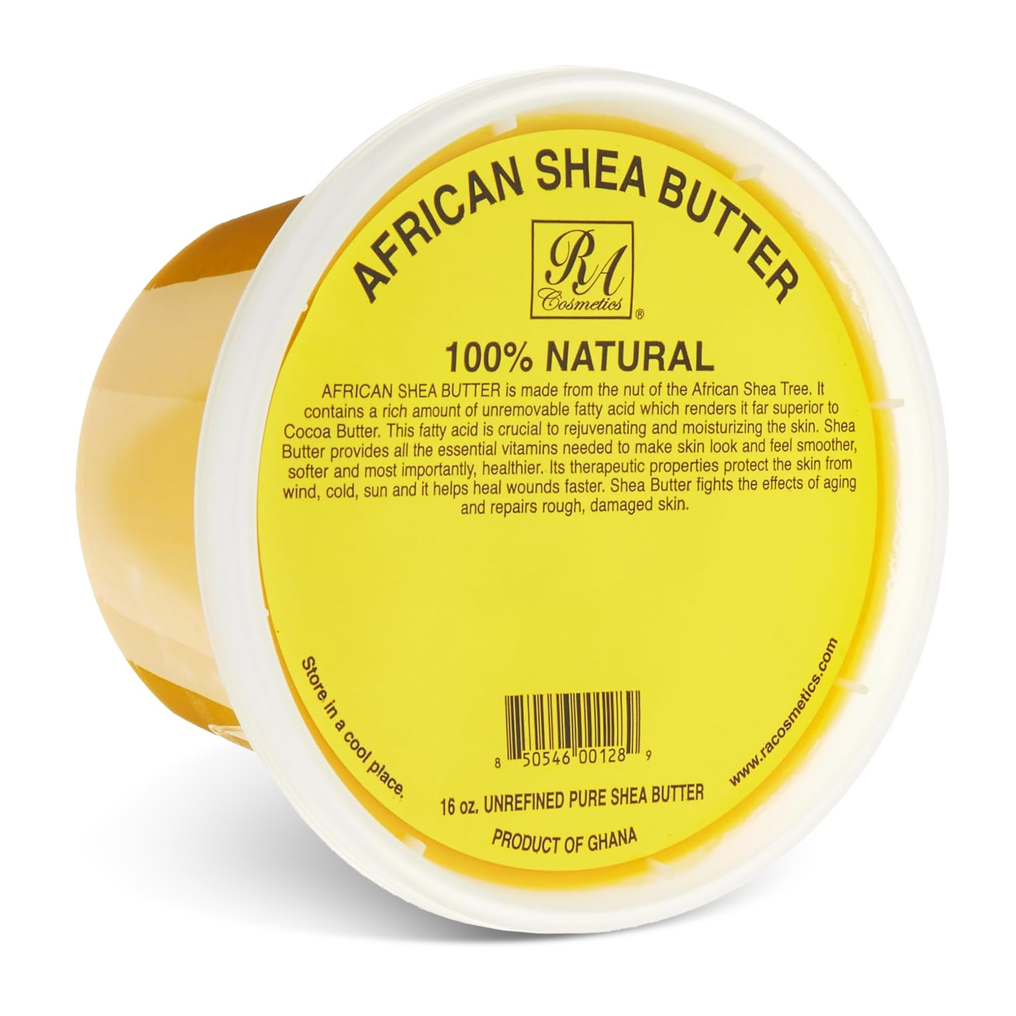 RA Cosmetics 100% Pure African Shea Butter, Golden - Unrefined, Raw African Luxury Head-to-Toe Mo... | Amazon (US)