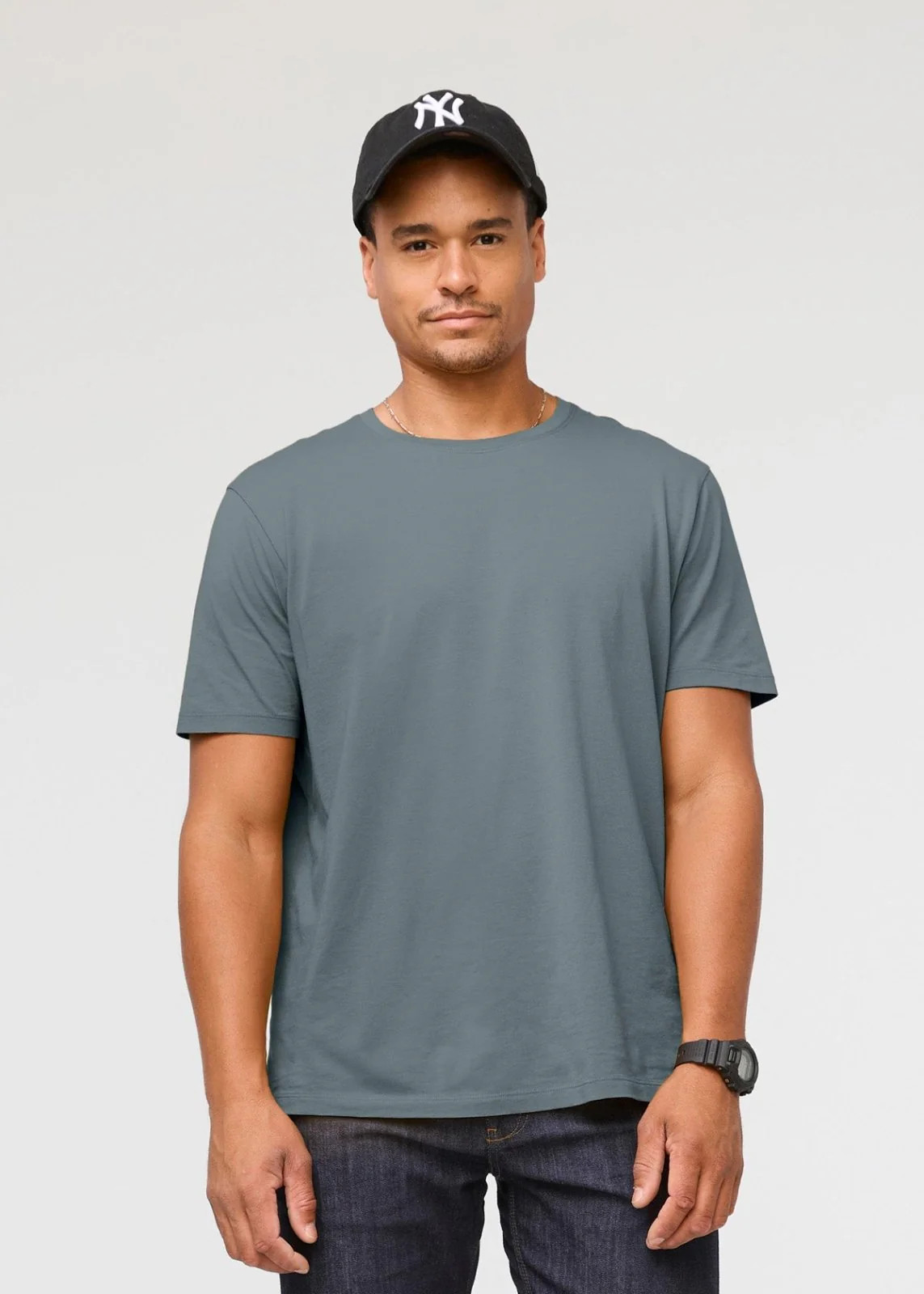 PurePima Only Tee - Stone Blue | DUER