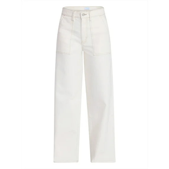 Time and Tru Women's Wide Leg Utility Trousers, 31" Inseam, Sizes 0-20 | Walmart (US)