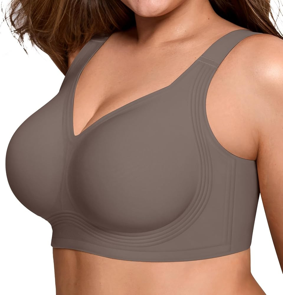 LetsJoli Jelly Bras for Women No Underwire Plus Size Push Up Supportive     Full Coverage, Wirele... | Amazon (US)