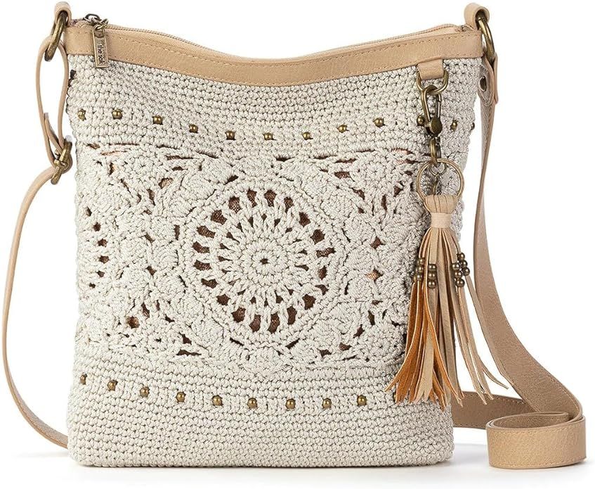 The Sak Lucia Crossbody Bag in Crochet, Convertible Purse with Adjustable Shoulder Strap | Amazon (US)