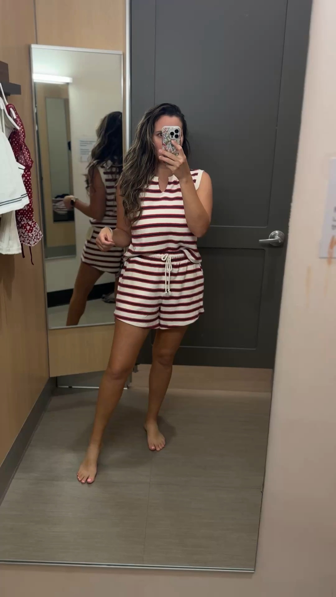 Here’s the sleeveless version of that target set. I wild consider sizing down one in the shorts 