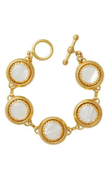 Bubble 24k Gold-Plated and Mother of Pearl Bracelet | Moda Operandi (Global)