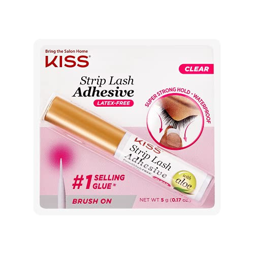 Kiss, Strip Eyelash Adhesive, Clear 0.176 Ounce | Amazon (US)