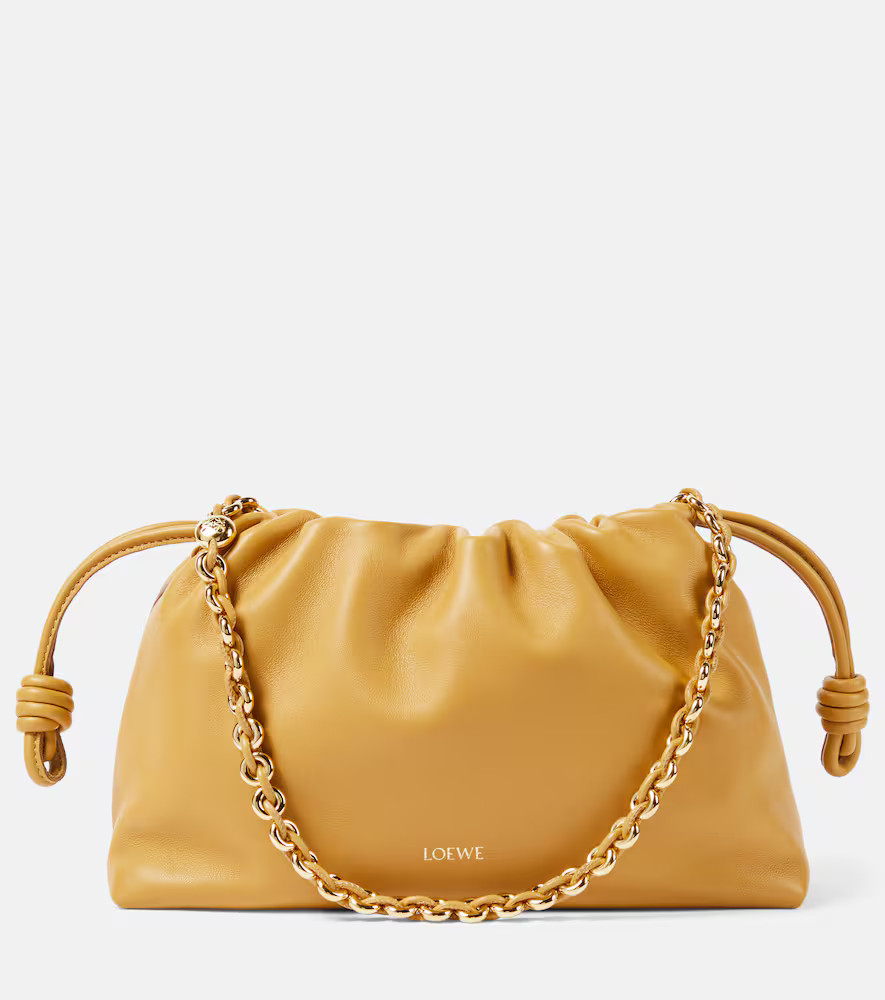 Loewe Flamenco Medium leather clutch | Mytheresa (US/CA)