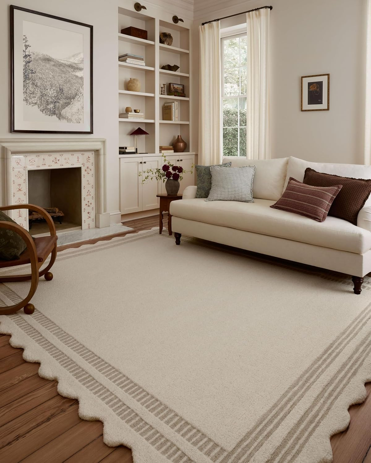 Loloi Chris Loves Julia Scottie Ivory/Grey 3'-6" x 5'-6" Accent Rug | Amazon (US)