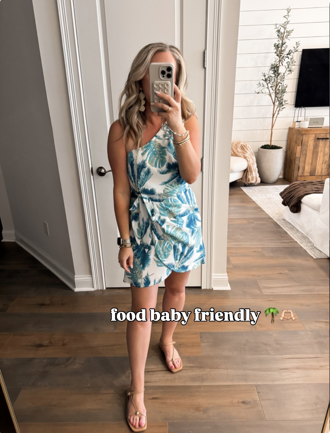 Found my perfect vacation dress on Amazon! This leaf print short tiered dress is so cute and versatile. Perfect for a beach day or a casual outing. 🌴

Beachwear, spring and summer dress, leaf print, tropical, strappy flat sandal, palm, dinner look, styled outfit, affordable Amazon fashion finds.
 

 #LTKootd #LTKPetite #LTKTravel