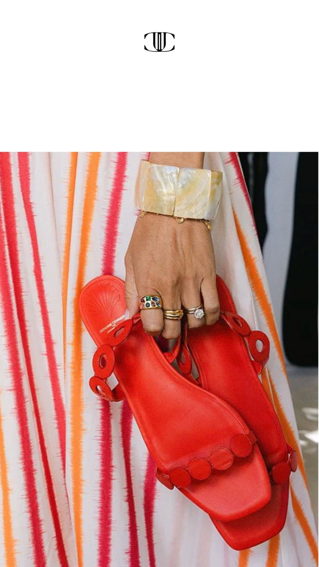 You might as well get a pair of red sandals too for the summer. It looks so good with red toenail polish. My favorite is big apple red OPI.