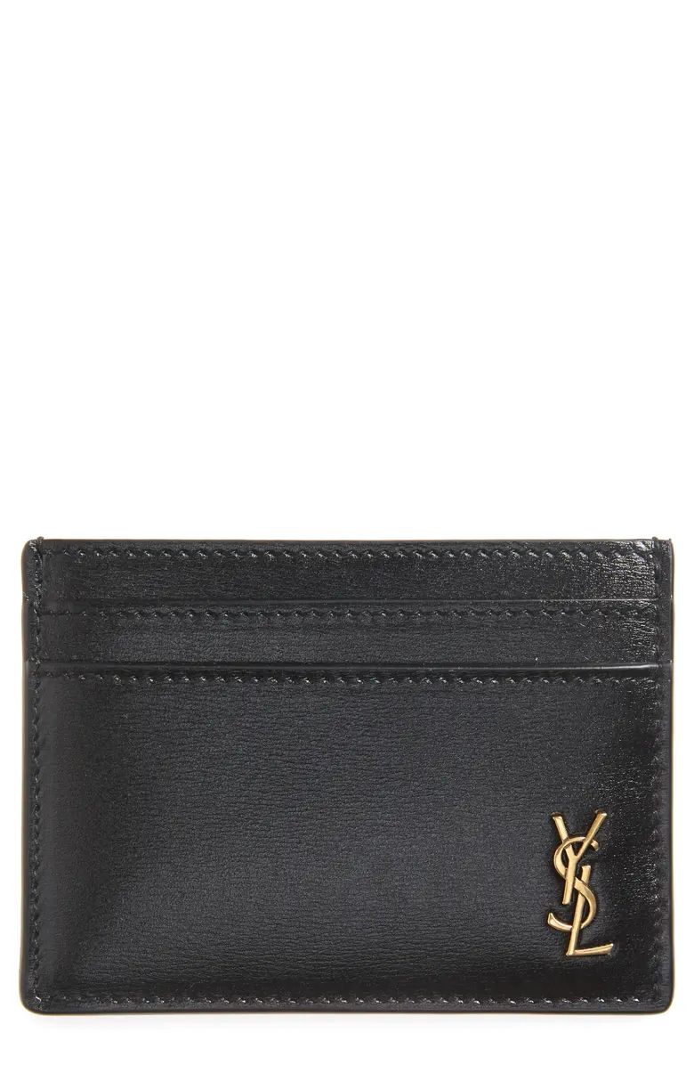 Saint Laurent YSL Monogram Leather Card Case | Nordstrom | Nordstrom