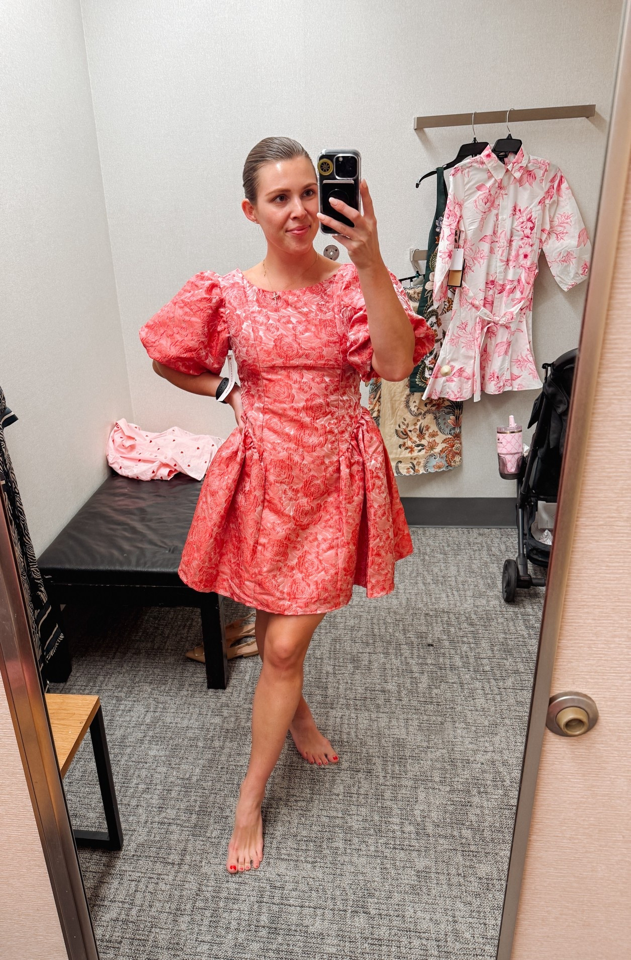 Sometimes you just find a dress that you absolutely fall in love with😍 the perfect special occasion, fun dress. I’m wearing it to valentines dinner. 
AND it’s 40% off😱.
I’m wearing a S which is a size up from my normal size. This was the only one in store, so I didn’t get to try on the XS to see how it fit, but the S fit pretty good, so I’m going to say size up one.

#LTKU #LTKValentine #LTKSaleAlert