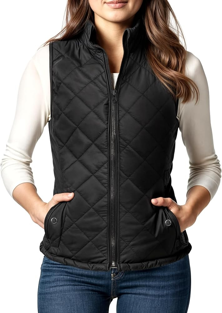 NY Threads Quilted Puffer Vest | Amazon (US)