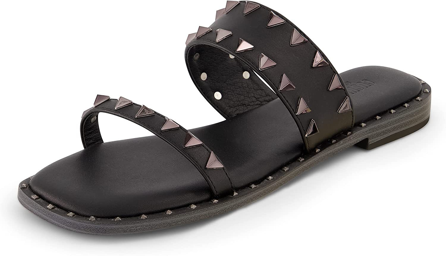 CUSHIONAIRE Women's Visby stud slide sandal +Memory Foam, Wide Widths Available | Amazon (US)