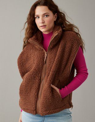 AE Sherpa Vest | American Eagle Outfitters (US & CA)