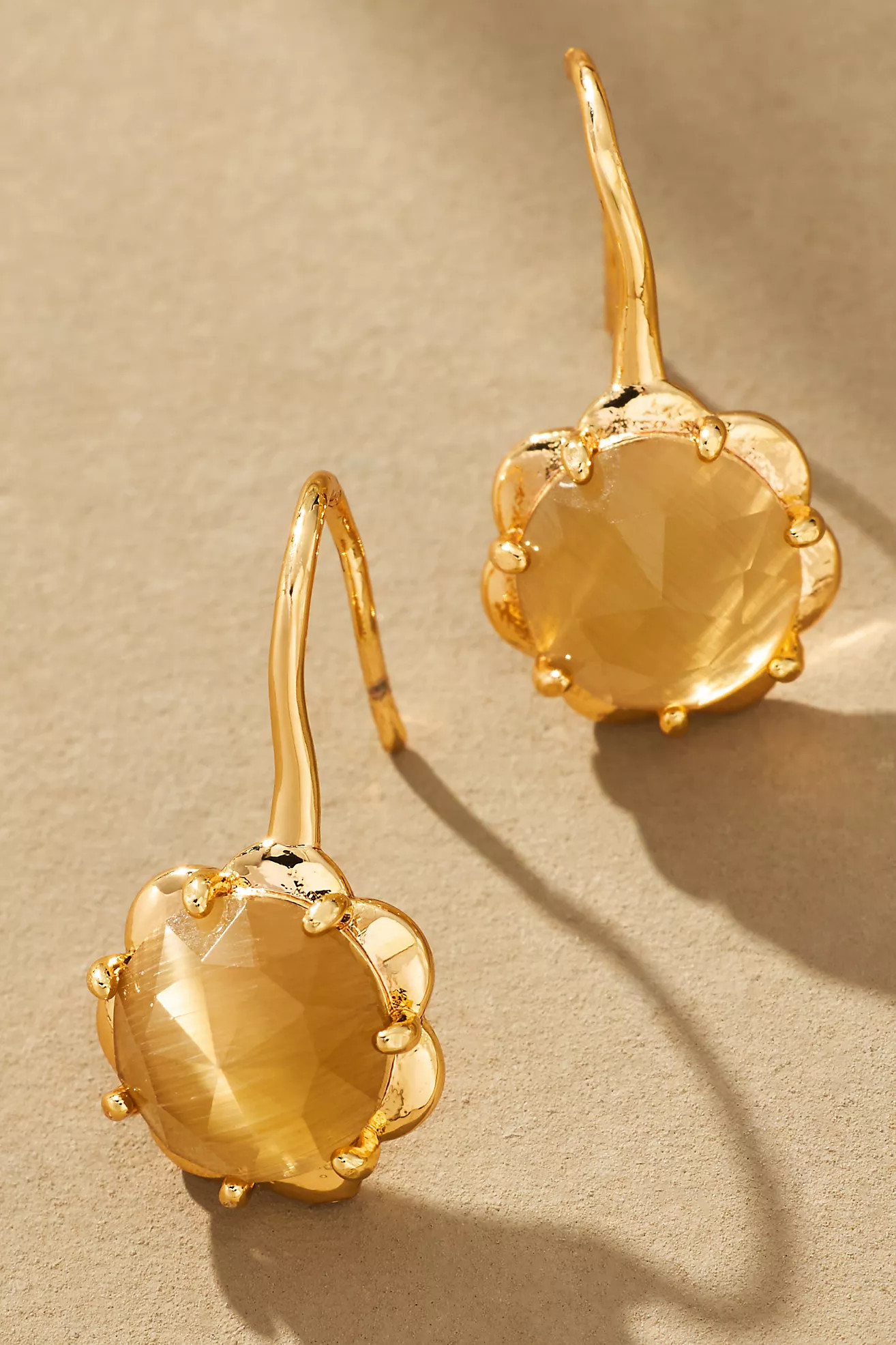 Stone Fishhook Drop Earrings | Anthropologie (US)