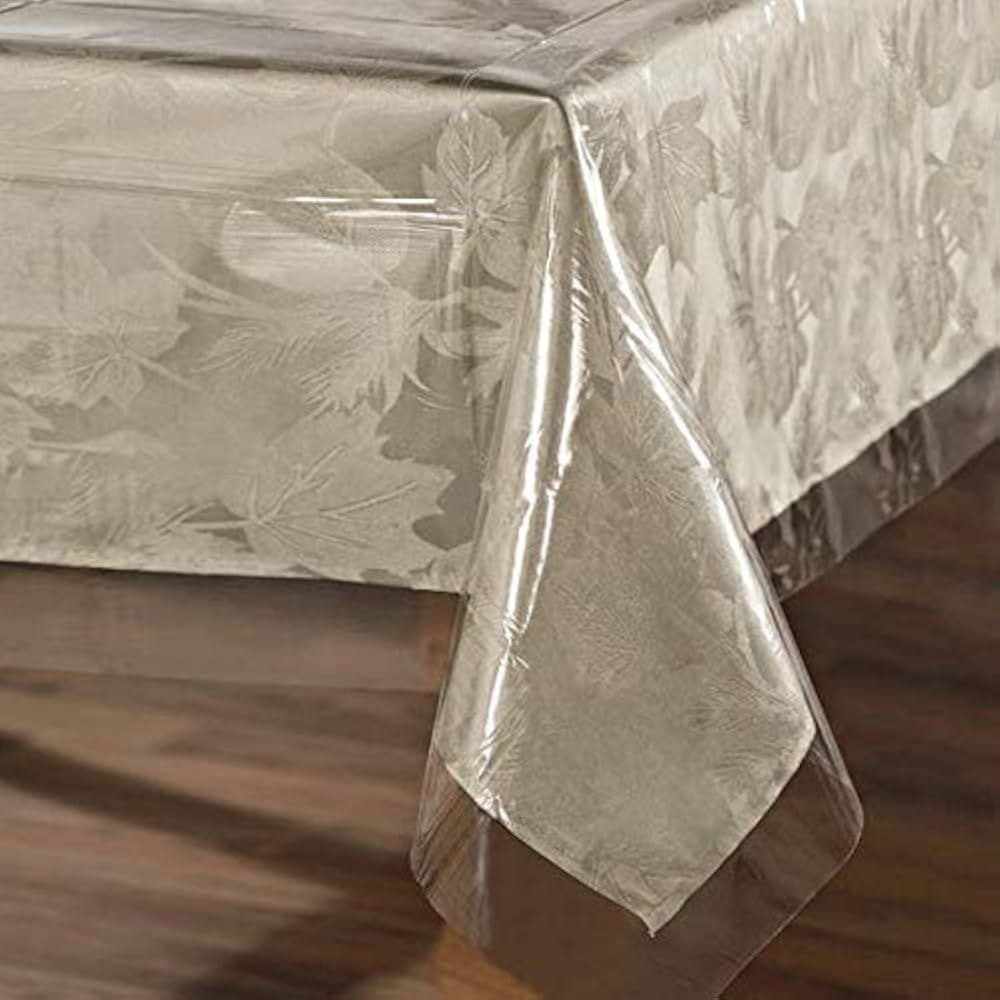 sancua Clear Plastic 100% Waterproof Tablecloth - 60 x 120 Inch - Vinyl PVC Rectangle Table Cloth... | Amazon (US)