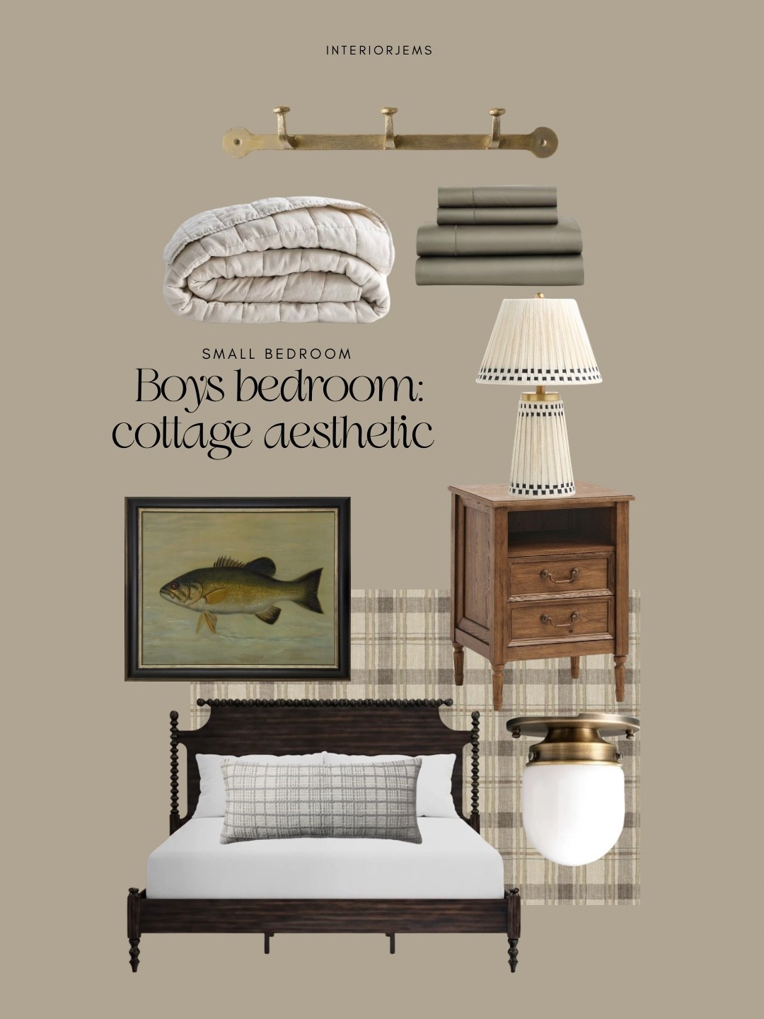 This is my plan for our lake house my son‘s bedroom, painting the walls, a moody blue, adding a small nightstand and vintage style bed coastal fishing art bedding from Quince look for less bedding ceiling lightI’m

#LTKHome #LTKSaleAlert