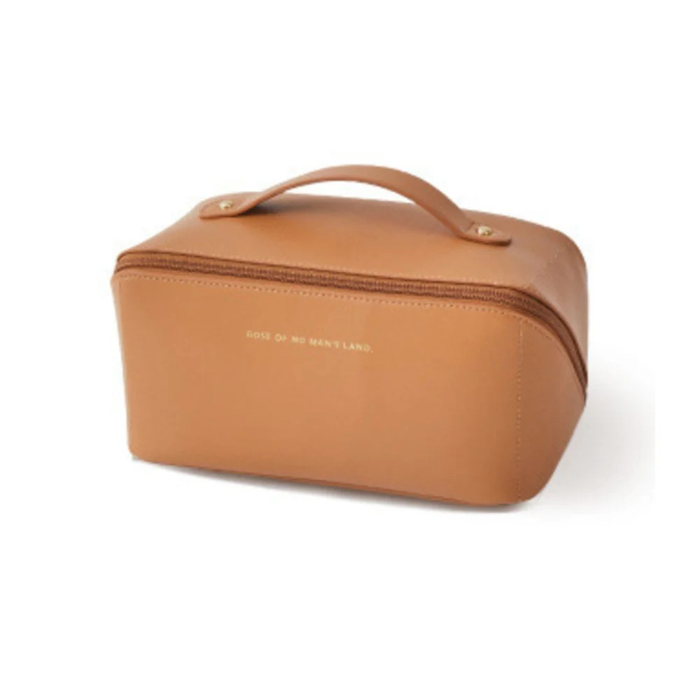 Deluxe Travel Cosmetics Organizer Bag by Multitasky Hazelnut Brown | Casual Chic Boutique
