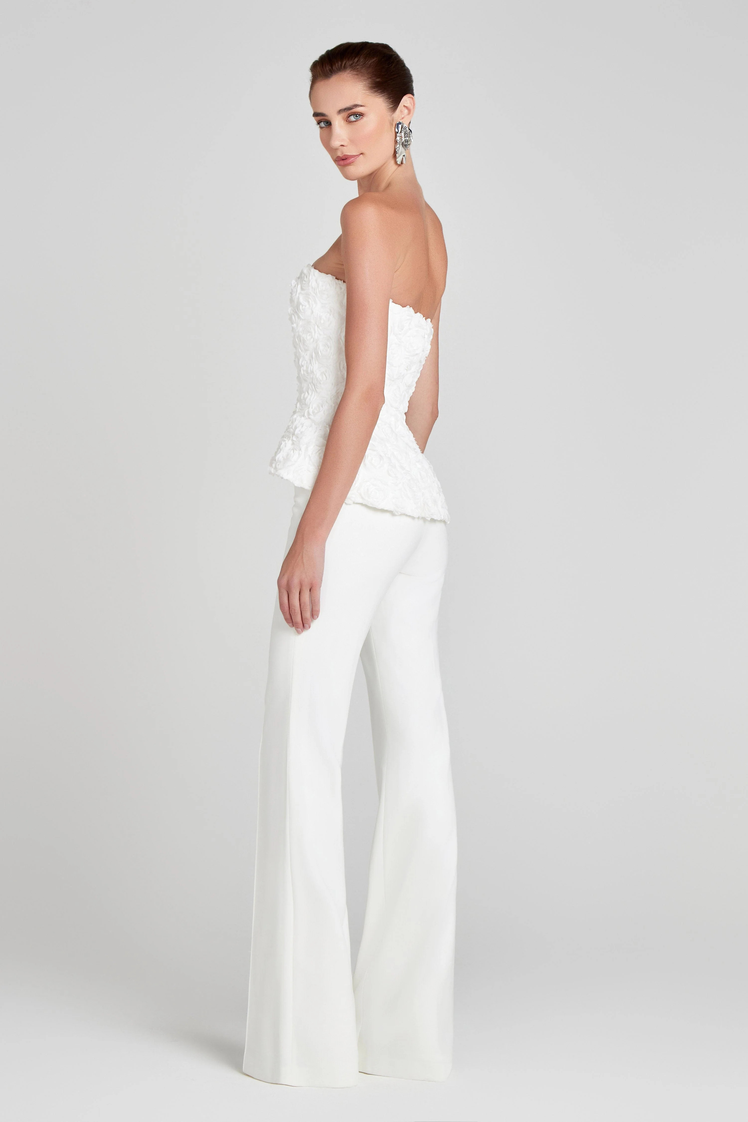 Charlotte White Trousers | Nadine Merabi