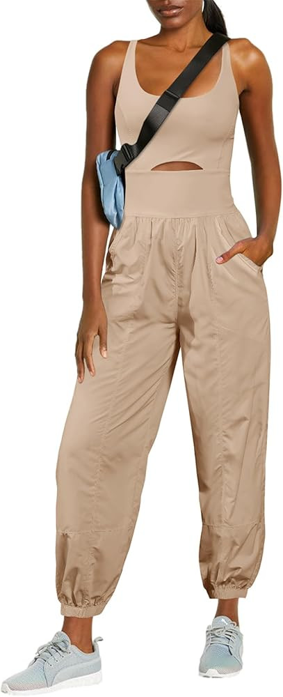 ReachMe Womens Running Onesie Workout Rompers Hiking Romper Outfits One Piece Workout Jumpsuits w... | Amazon (US)