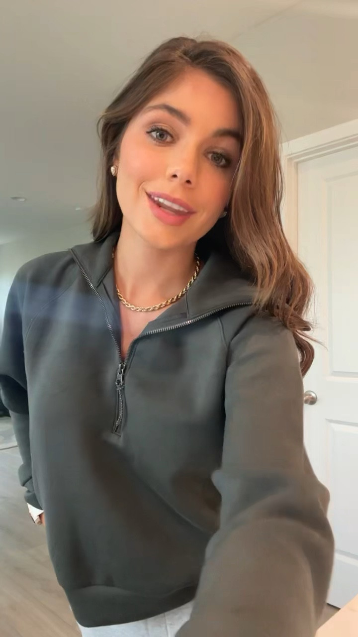 This half zip hoodie from Spanx is my favorite! I’m wearing the dark palm color in a size Small 

#LTKfindsunder100 #LTKstyletip #LTKSeasonal