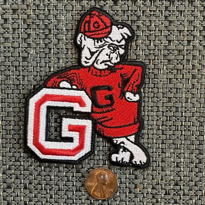 UGA Georgia Bulldogs Vintage Embroidered Iron On Patch (RARE) 3.5" x 3"  AWESOME  | eBay | eBay US